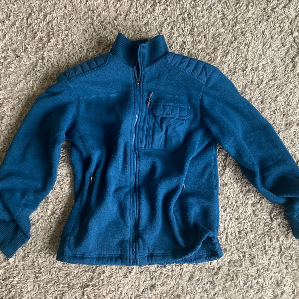 Marmot heavy knit full zip sweater/coat.